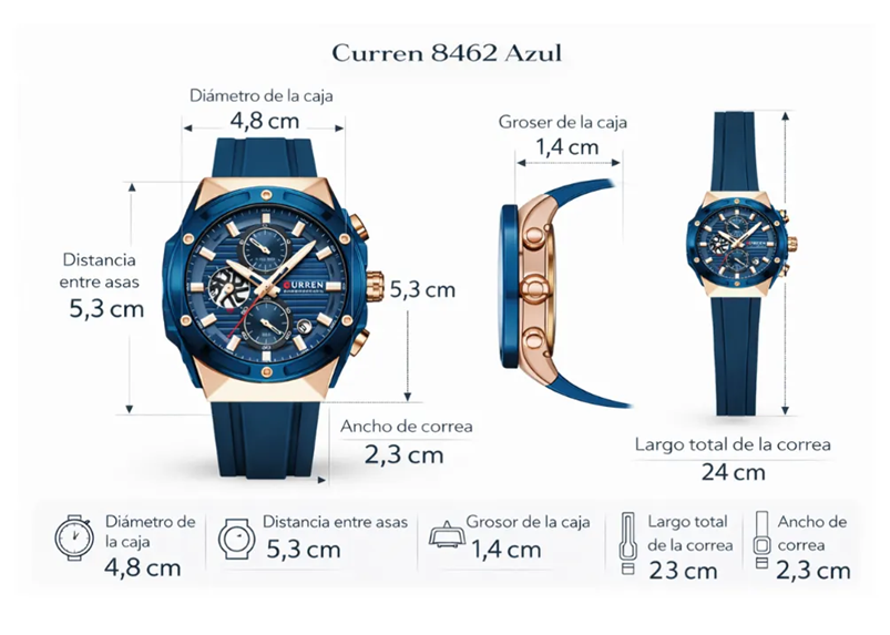 RELOJ CURREN 8462