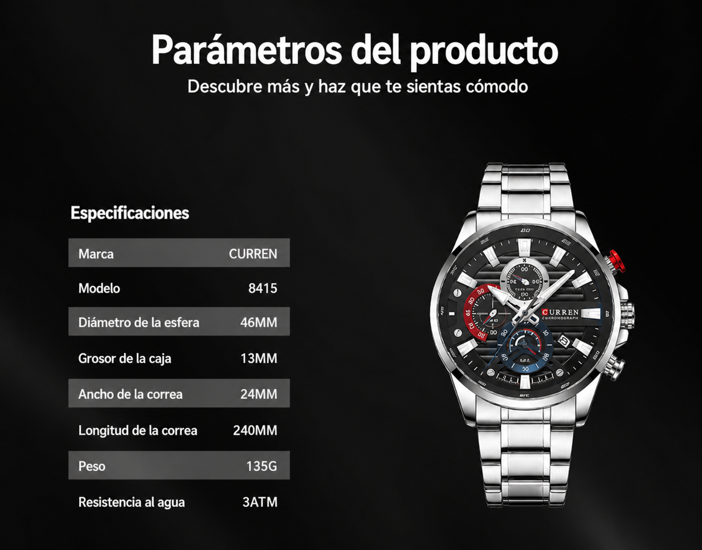 RELOJ CURREN 8415